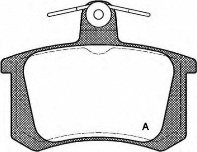 OPEN PARTS bpa013520 -  Комплект тормозных колодок, дисковый тормоз